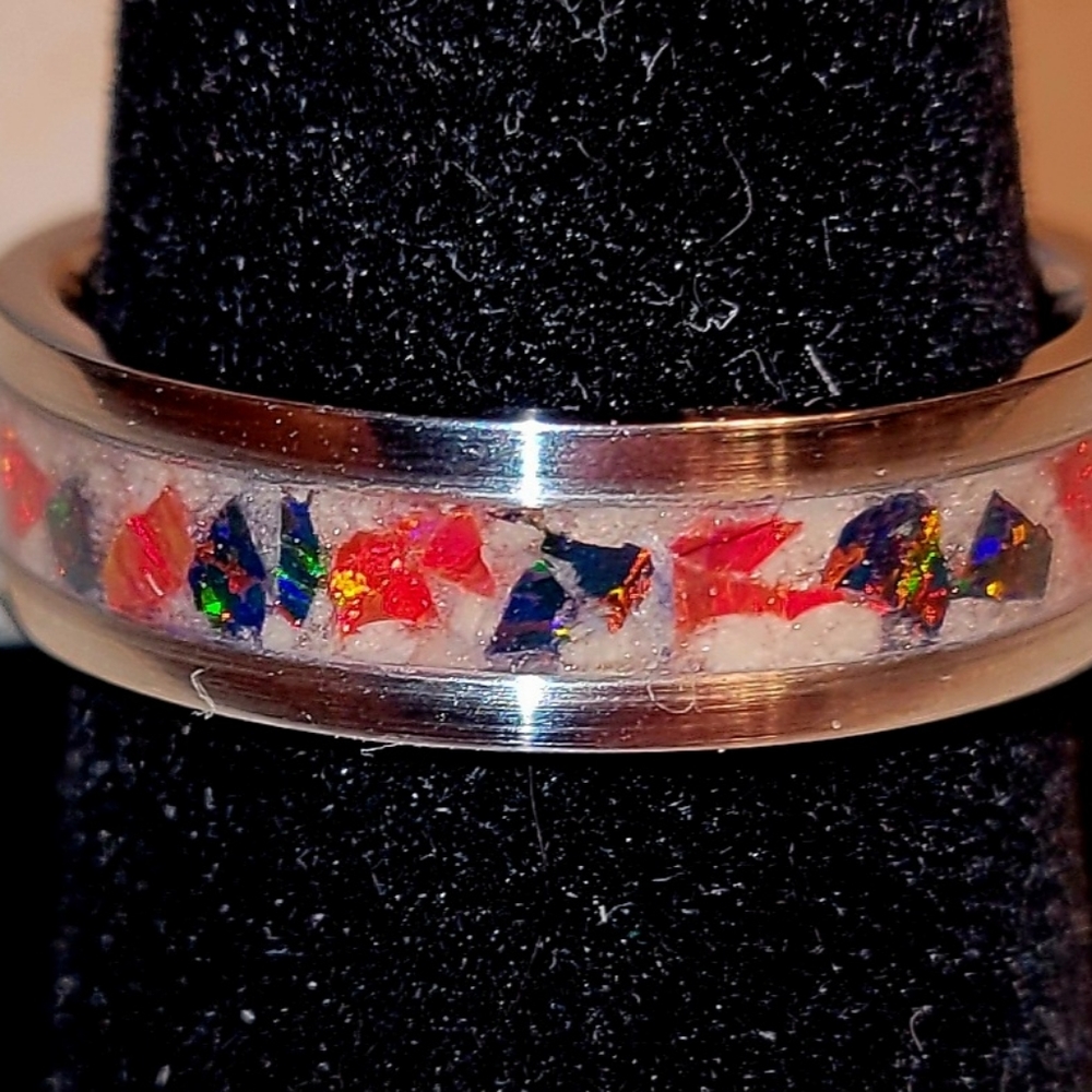Custom handmade opal ring - Picture 3 of 4